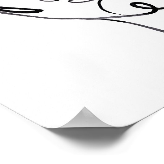 Lineaire denkers - Gezicht Poster (Hoek)