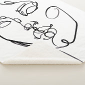 Lineaire denkers - Gezicht Sherpa Deken (3/4)