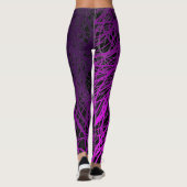 Lineaire explosie Paars - Leggings (Achterkant)