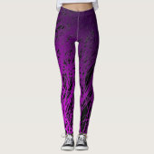 Lineaire explosie Paars - Leggings (Voorkant)