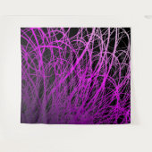 Lineaire Explosie Paarse - Tapestry Wandkleed (Voorkant (horizontaal))