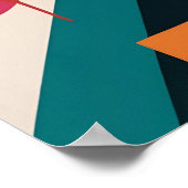 Lineaire flux: gedurfde Abstracte energie Poster (Hoek)