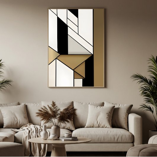 Lineaire geometrie poster