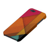lineaire geometrische kleurrijke abstracte retrork iPhone hoesje (Onderkant)