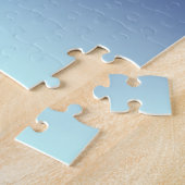 Lineaire gradiënt Sky CCFFFF-000066 Legpuzzel (Zijkant)