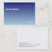 Lineaire gradiënt Sky CCFFFF-000066 Visitekaartje (Voorkant / Achterkant)