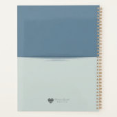 Lineaire Horizon Moderne Hoes Kunst Planner (Achterkant)