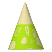 Lineaire patronen en spikkelontwerp Pet Partij Feesthoedjes (Rechts)