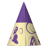 Lineaire patronen en spikkelontwerp Pet Partij Feesthoedjes (Achterkant)