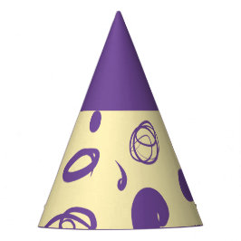 Lineaire patronen en spikkelontwerp Pet Partij Feesthoedjes