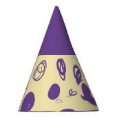 Lineaire patronen en spikkelontwerp Pet Partij Feesthoedjes (Rechts)