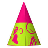 Lineaire patronen en spikkelontwerp Pet Partij Feesthoedjes (Achterkant)