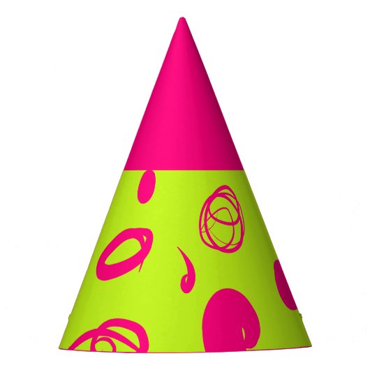 Lineaire patronen en spikkelontwerp Pet Partij Feesthoedjes (Voorkant)