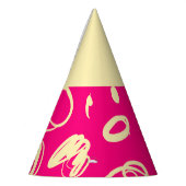 Lineaire patronen en spikkelontwerp Pet Partij Feesthoedjes (Links)