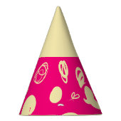 Lineaire patronen en spikkelontwerp Pet Partij Feesthoedjes (Rechts)