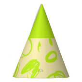 Lineaire patronen en spikkelontwerp Pet Partij Feesthoedjes (Links)