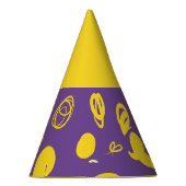 Lineaire patronen en spikkelontwerp Pet Partij Feesthoedjes (Rechts)