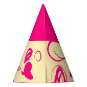 Lineaire patronen en spikkelontwerp Pet Partij Feesthoedjes (Achterkant)