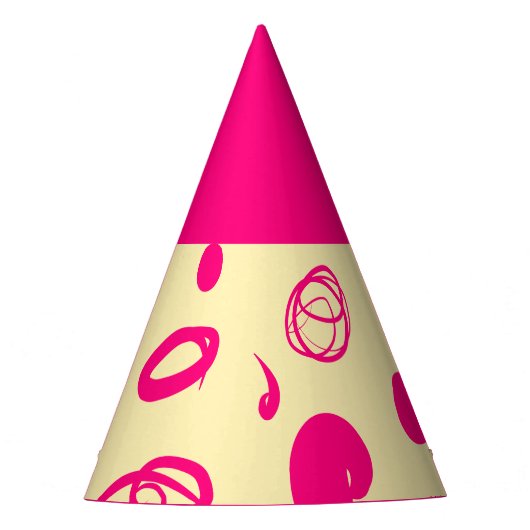 Lineaire patronen en spikkelontwerp Pet Partij Feesthoedjes (Voorkant)