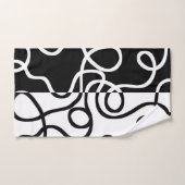 Lineaire Persuasion I: Abstract Zwart & Wit Bad Handdoek (Handdoek)