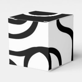 Lineaire Persuasion I: Abstract Zwart & Wit Bedankdoosjes