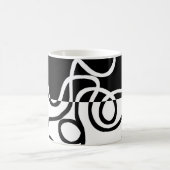 Lineaire Persuasion I: Abstract Zwart & Wit Magische Mok (Center)