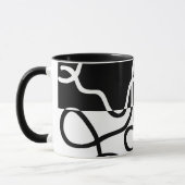 Lineaire Persuasion I: Abstract Zwart & Wit Mok (Links)