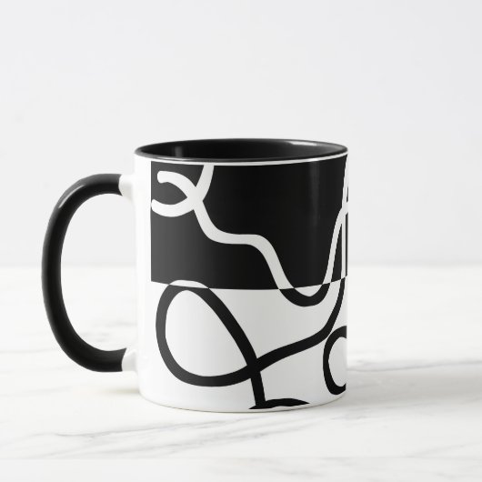 Lineaire Persuasion I: Abstract Zwart & Wit Mok (Links)