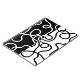 Lineaire Persuasion I: Abstract Zwart & Wit Notitieboek (Linkerzijde)