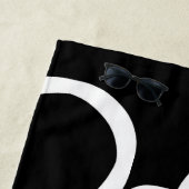 Lineaire Persuasion I: Abstract Zwart & Wit Strandlaken (In situ)