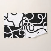 Lineaire Persuasion II: Abstract Zwart & Wit Bad Handdoek (Handdoek)