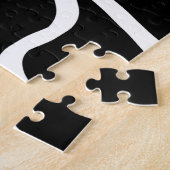 Lineaire Persuasion II: Abstract Zwart & Wit Legpuzzel (Zijkant)