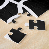 Lineaire Persuasion II: Abstract Zwart & Wit Legpuzzel (Zijkant)
