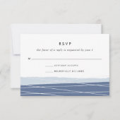 Lineaire RSVP-kaart | Leisteen RSVP Kaartje (Voorkant)