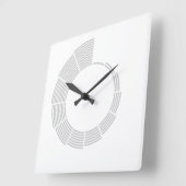 Lineaire uurklok vierkante klok (Hoek)