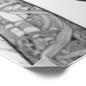 Lineal Art Tekening Vrouw Lichaam Poster (Hoek)