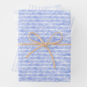 Linear Blue Lines And Stripes Pattern Papers Inpakpapier Vel (In situ)
