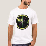 Linear Equation X=Y Algebra T-shirt<br><div class="desc">Een voorbeeld van een mathematics liner equation. This is drawn in the style of a neon sign. X=Y is the mathematical formula and the design has a algebraic graph. A math geek nerd design for anyone who loves algebra. A design for a math teacher or student. math, maths, liner equation,...</div>