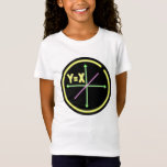 Linear Equation X=Y Algebra T-shirt<br><div class="desc">Een voorbeeld van een mathematics liner equation. This is drawn in the style of a neon sign. X=Y is the mathematical formula and the design has a algebraic graph. A math geek nerd design for anyone who loves algebra. A design for a math teacher or student. math, maths, liner equation,...</div>