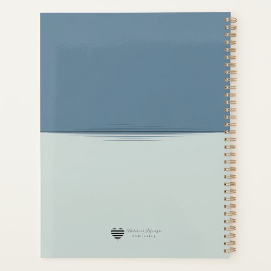 Linear Horizon Modern Cover Art Planner (Achterkant)