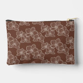 Linear Orchid | Floral Dark Rust Etui (Achterkant)