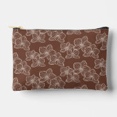Linear Orchid | Floral Dark Rust Etui (Voorkant)