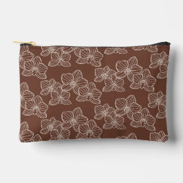 Linear Orchid | Floral Dark Rust Etui
