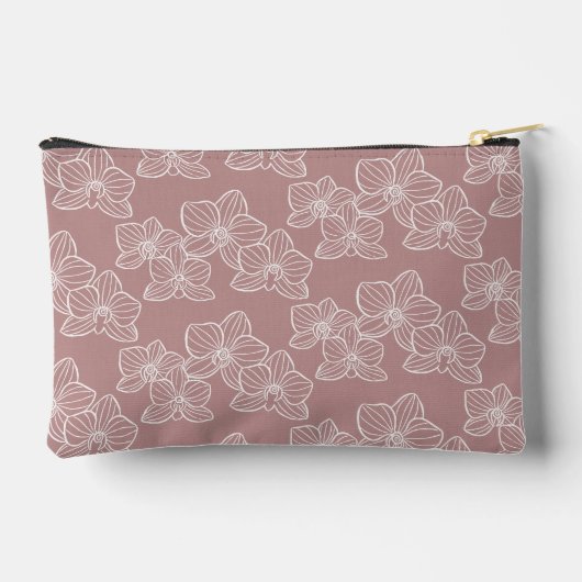 Linear Orchid | Floral Dusty Pink Etui (Achterkant)