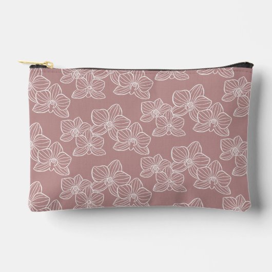Linear Orchid | Floral Dusty Pink Etui (Voorkant)