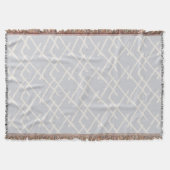 Linear Weave Sky Grey & Muted Cream Deken (Voorkant)