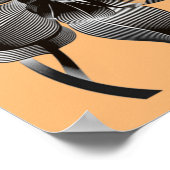 Linear zwart-wit, zwart-wit, langwerpige optische poster (Hoek)