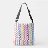 Lineas multicolores crossbody tas (Voorkant)
