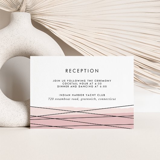 Lineation Blush Receptie Invoegen Kaart