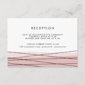 Lineation Blush Receptie Invoegen Kaart (Voorkant)